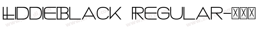 LiddieBlack Regular字体转换